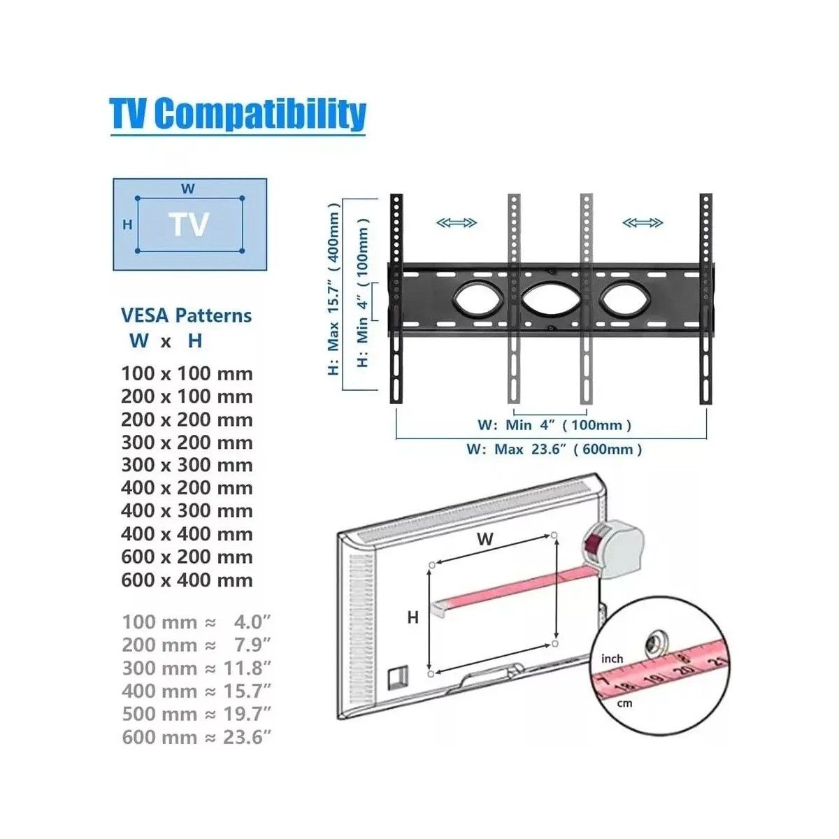 GENERICO - Soporte Tv Base Pedestal Rueda Televisor 32 A 75 Pulgadas BELUG