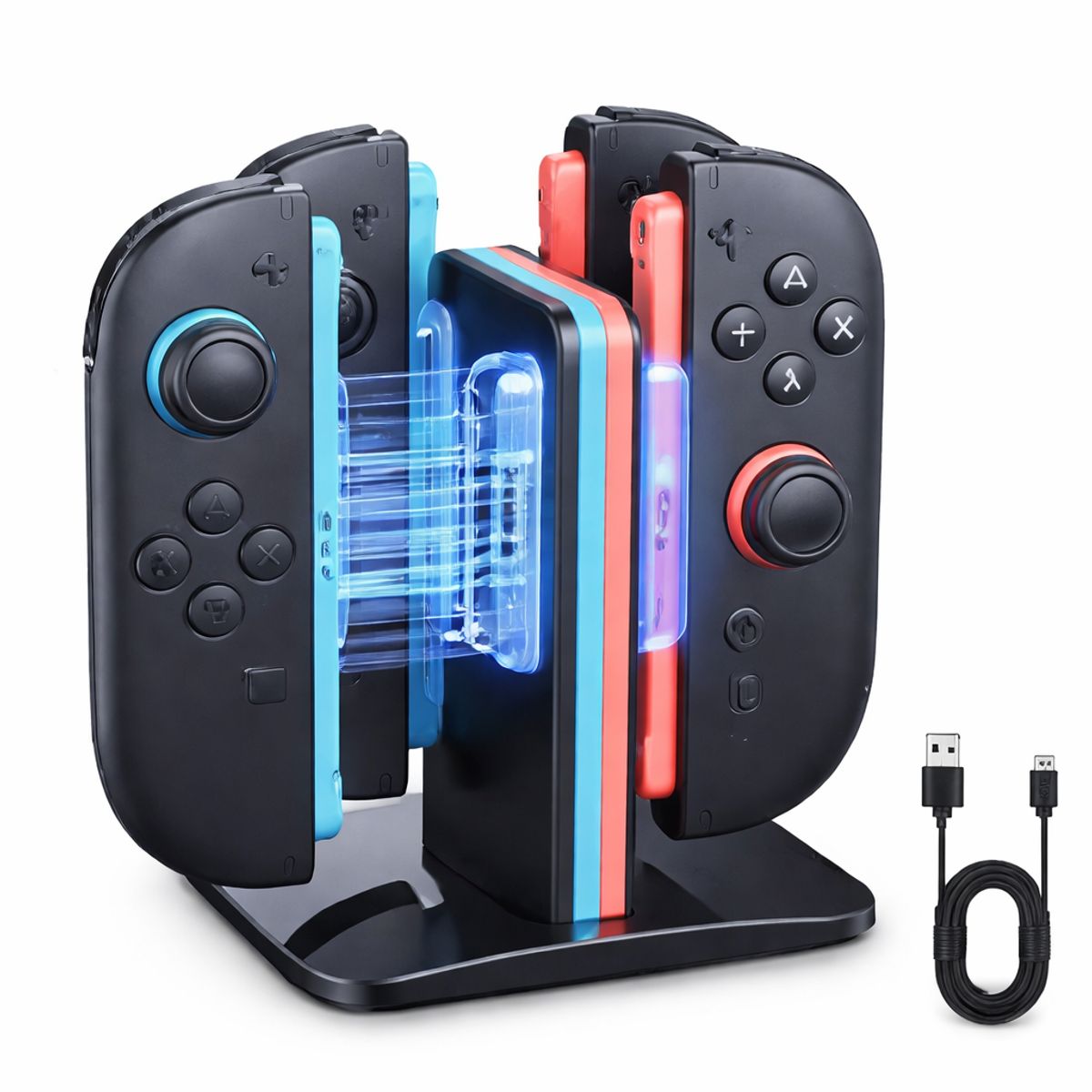 IPLAY - Estacion de Carga para Control Joycon Nintendo Switch 2 iPlay HBS-2857