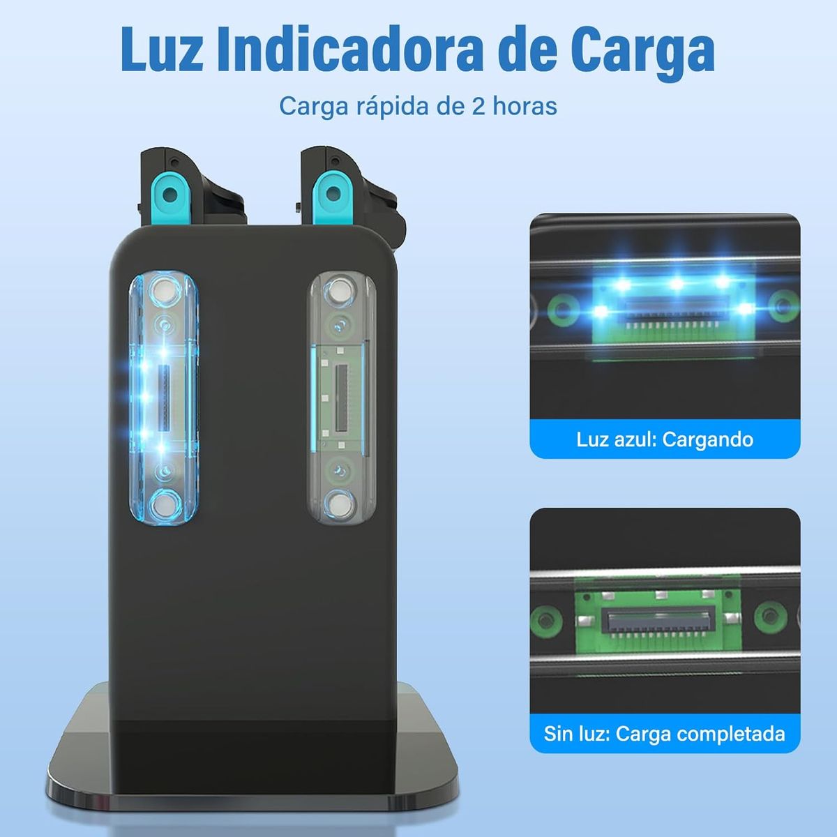 IPLAY - Estacion de Carga para Control Joycon Nintendo Switch 2 iPlay HBS-2857