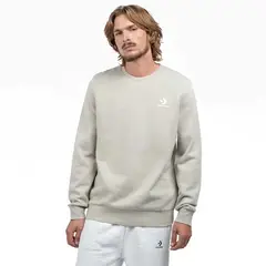 CONVERSE - Polerón Hombre Básico Beige