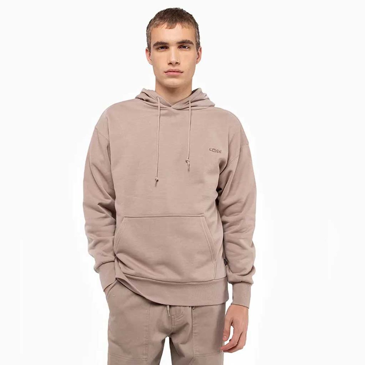 CONVERSE - Polerón Hoodie Cons Hombre Converse Beige