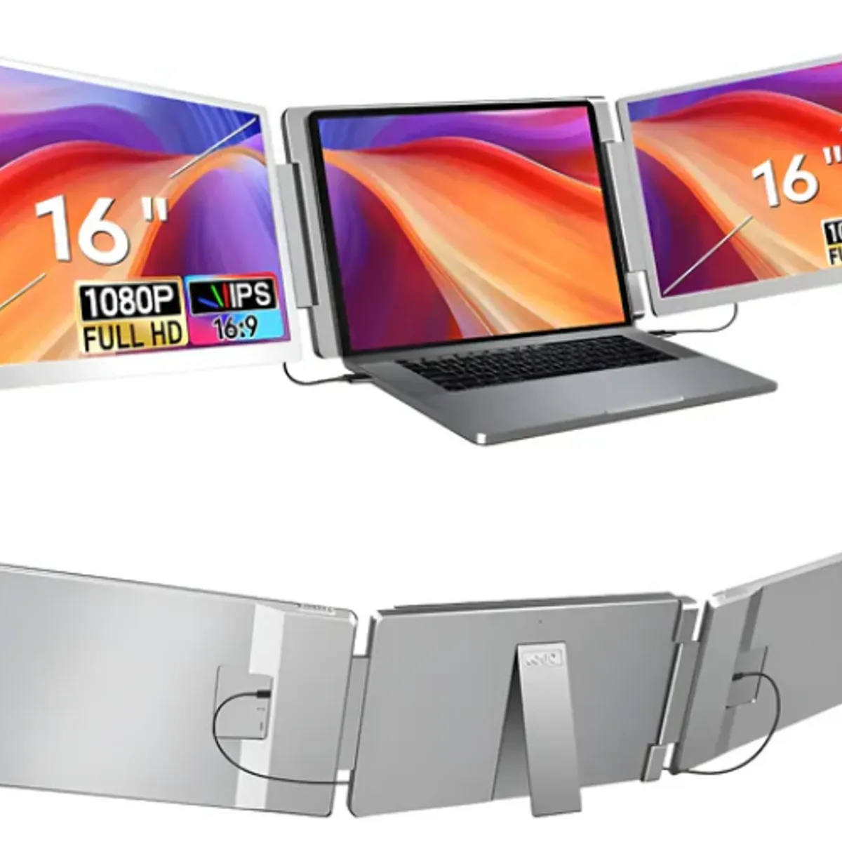 GENERICO - Monitor Doble Pantalla 16¨ Full HD 1920x1200 C-S11