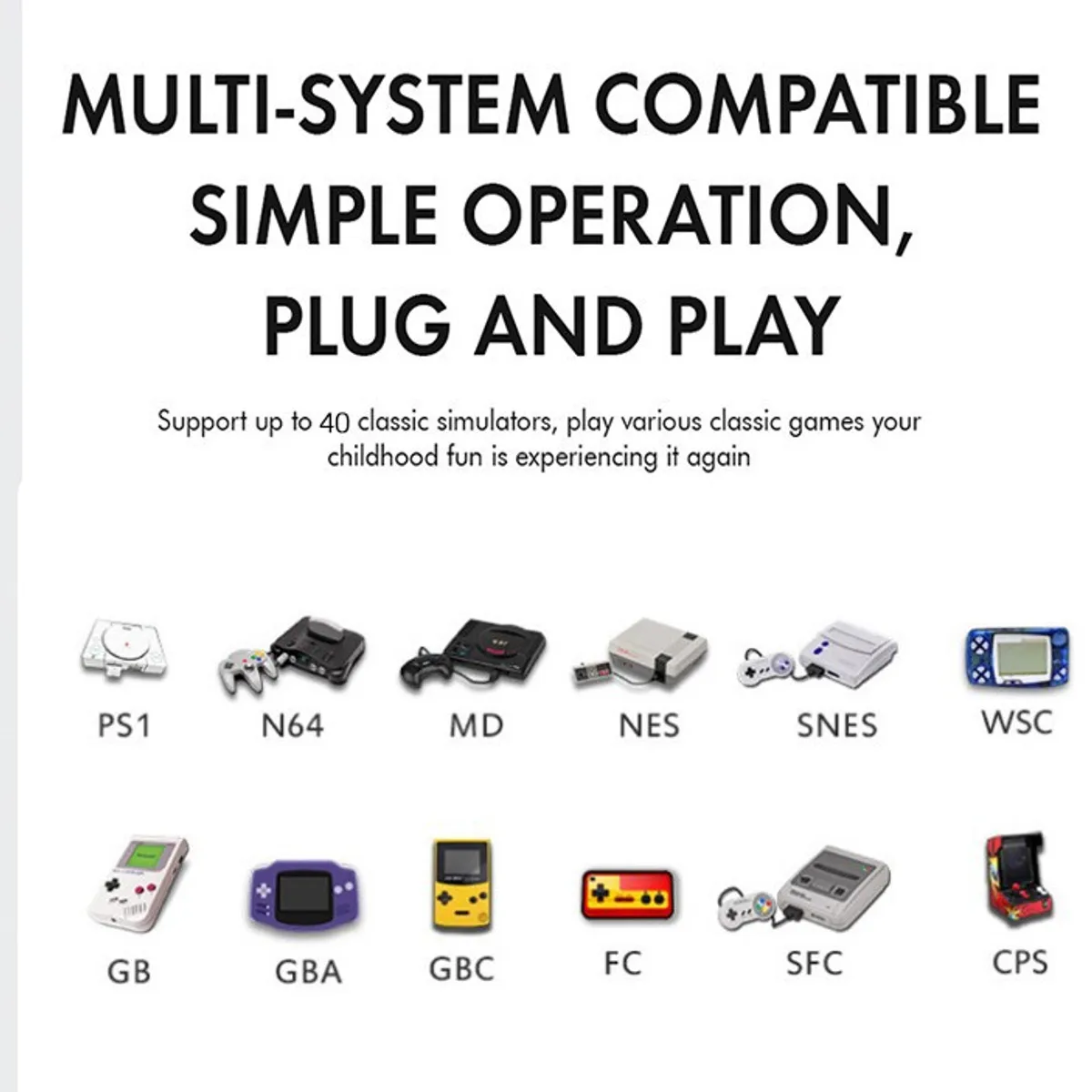 PUREPOWER - M10PRO 4k retro Game stick videojuego doméstico de alta definición