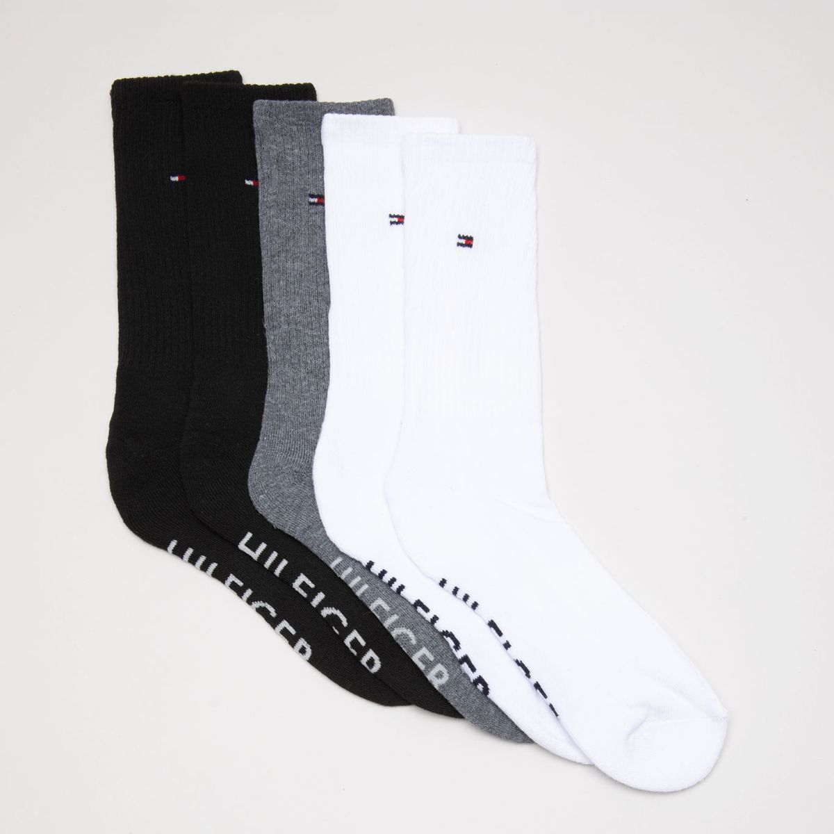TOMMY HILFIGER - Pack De 5 Pares De Calcetines Athletic Gris Tommy Hilfiger