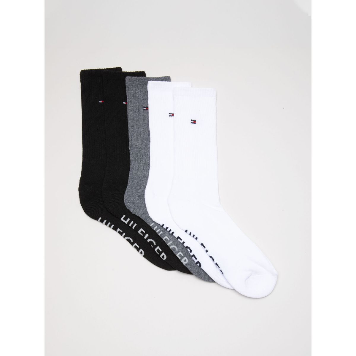 TOMMY HILFIGER - Pack De 5 Pares De Calcetines Athletic Gris Tommy Hilfiger