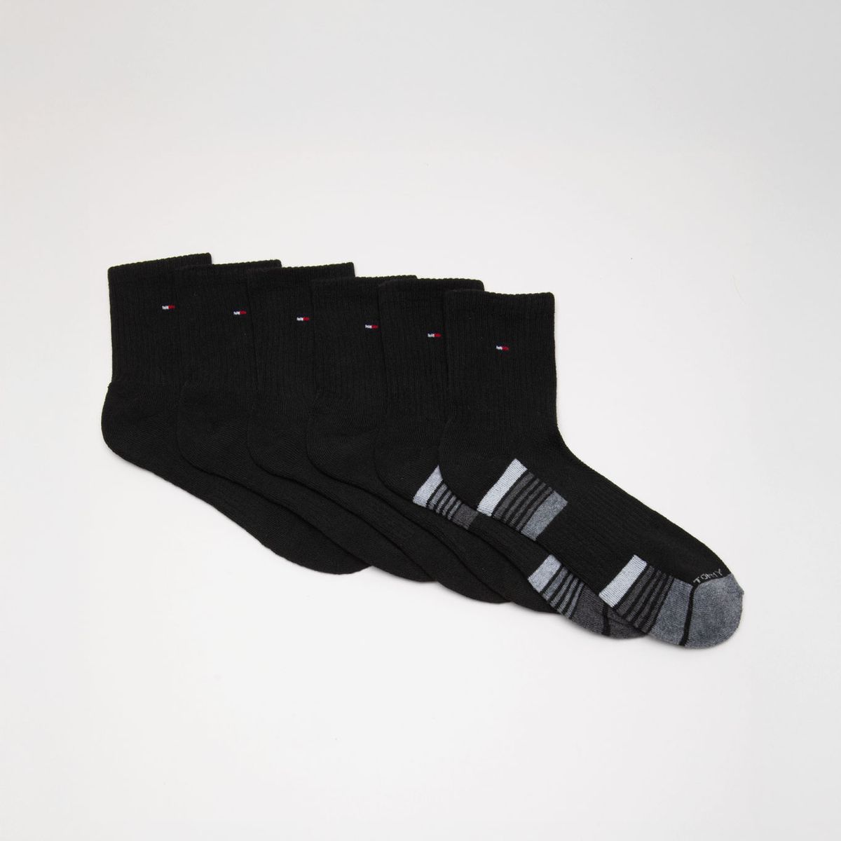 TOMMY HILFIGER - Pack De 6 Pares De Calcetines Negro Tommy Hilfiger
