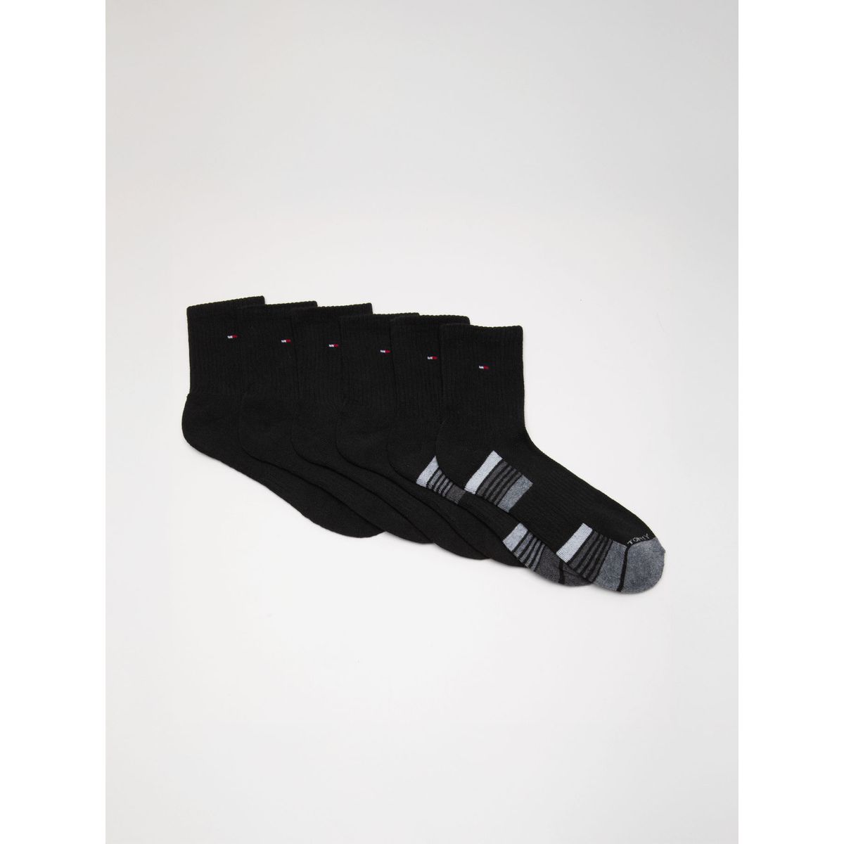 TOMMY HILFIGER - Pack De 6 Pares De Calcetines Negro Tommy Hilfiger