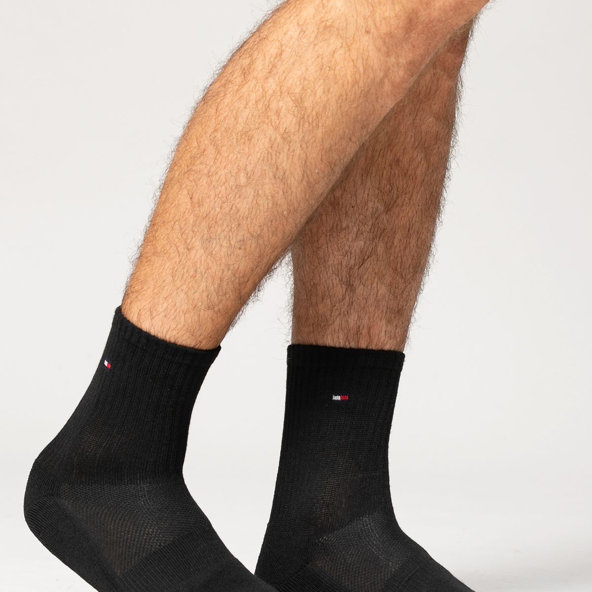 TOMMY HILFIGER - Pack De 6 Pares De Calcetines Tobilleros Negro Tommy Hilfiger