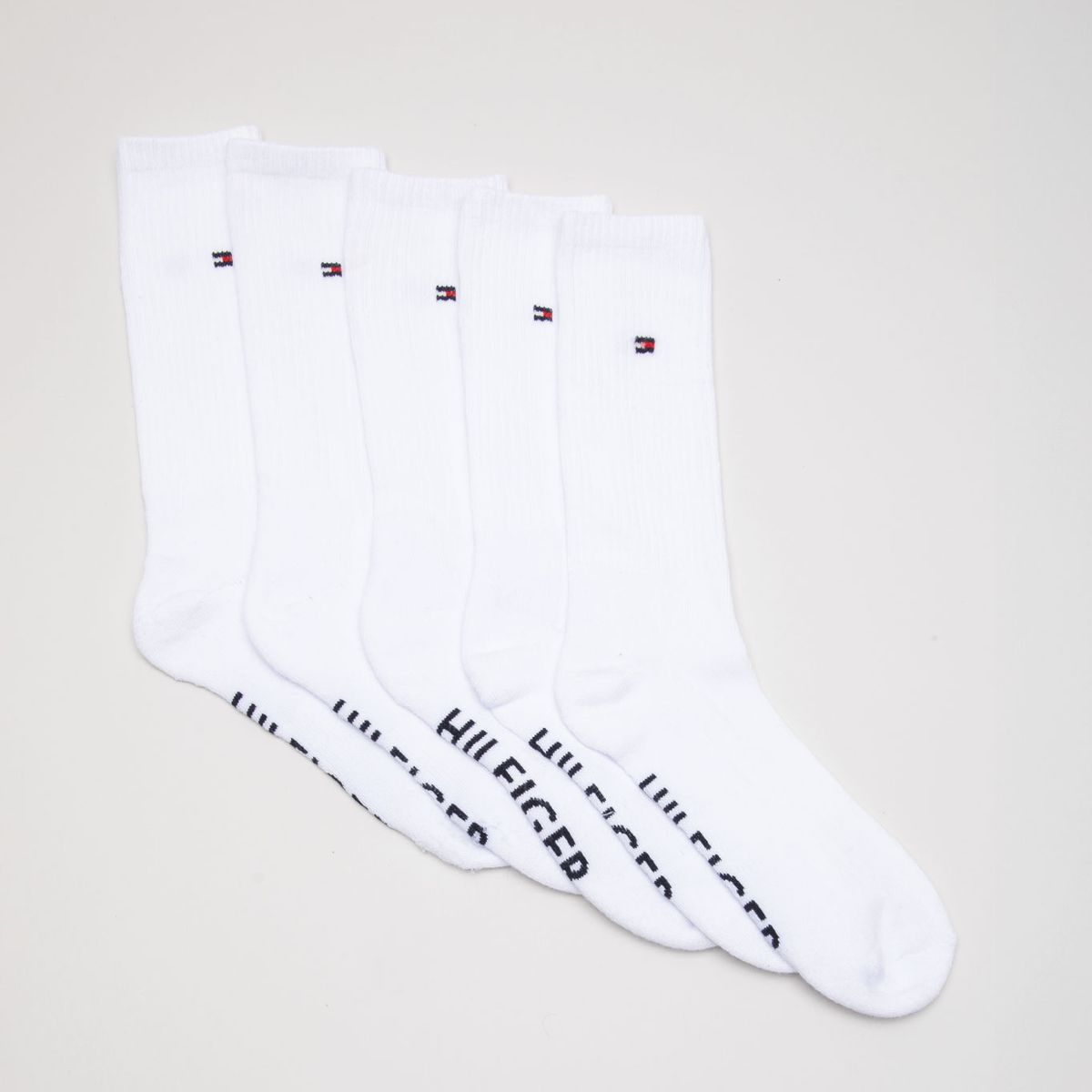 TOMMY HILFIGER - Pack De 5 Pares De Calcetines Athletic Blanco Tommy Hilfiger