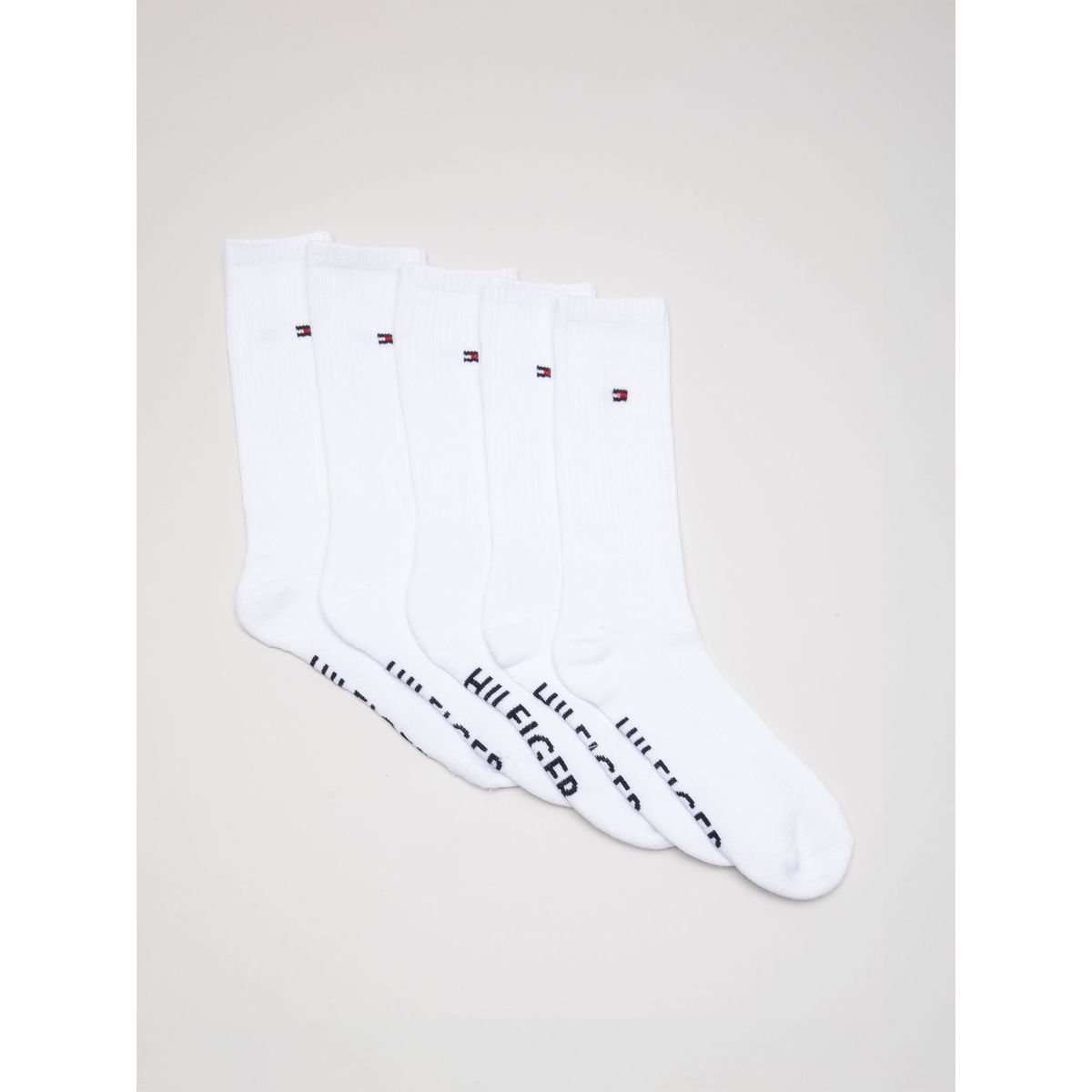 TOMMY HILFIGER - Pack De 5 Pares De Calcetines Athletic Blanco Tommy Hilfiger