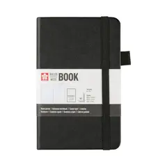 SAKURA - Libreta Hoja Crema Con Cuadrados 9x14cmNegro,