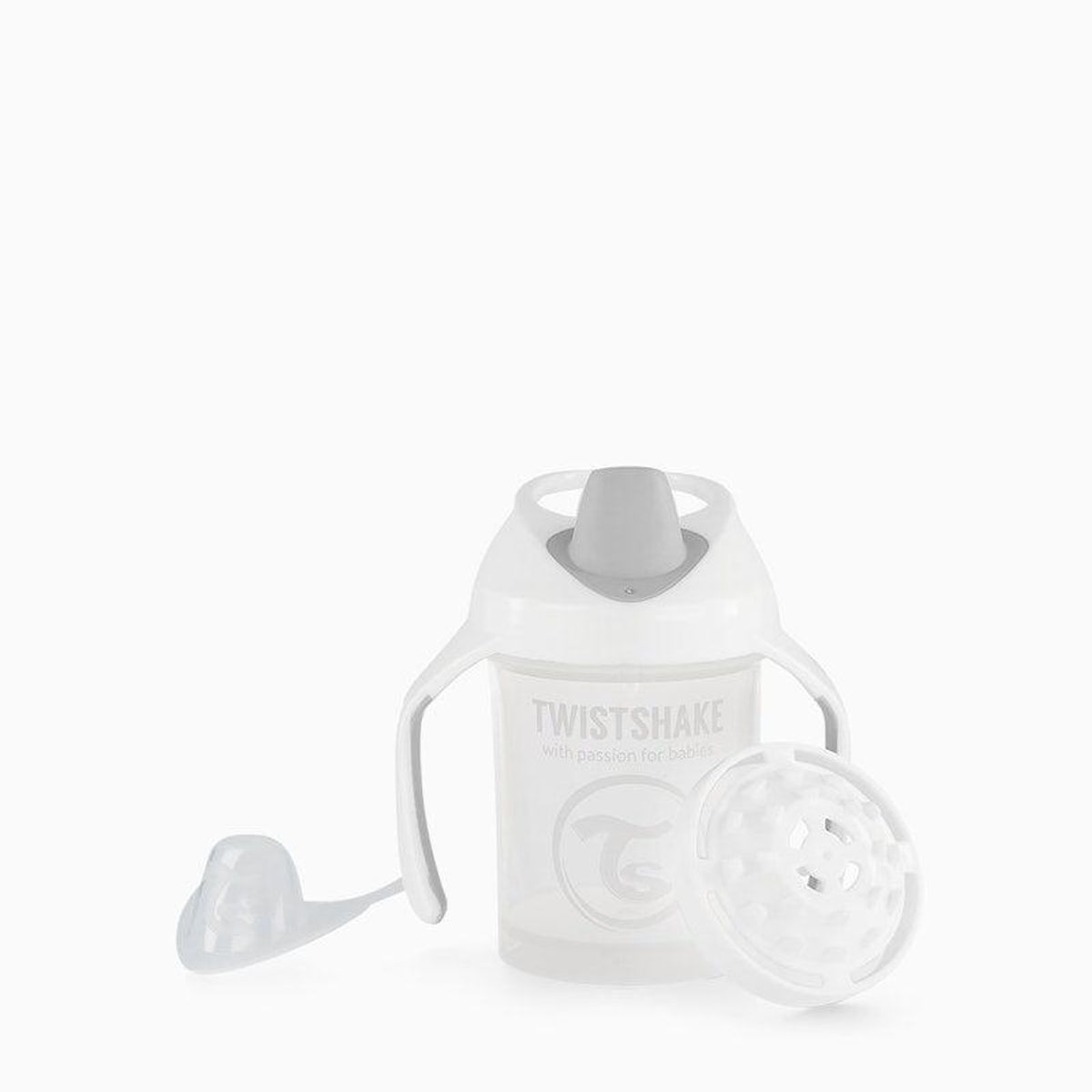 TWISTSHAKE - Vaso Anti Derrame Mini Cup 230 ml Twistshake Blanco