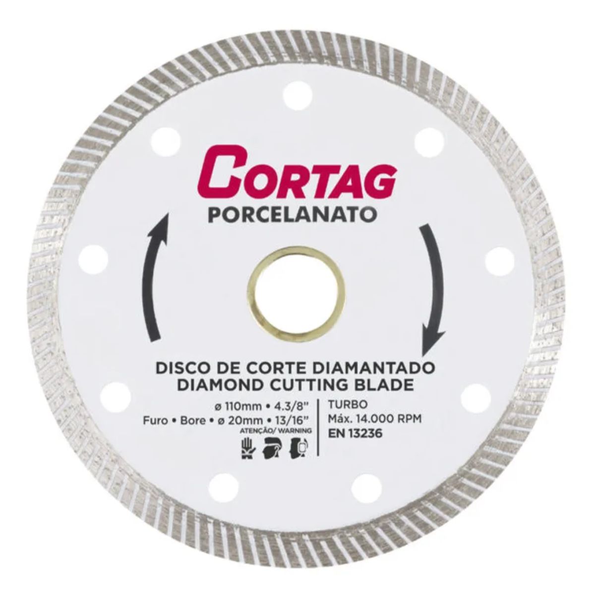 CORTAG - DISCO CORT. PORCELANATO 110MM