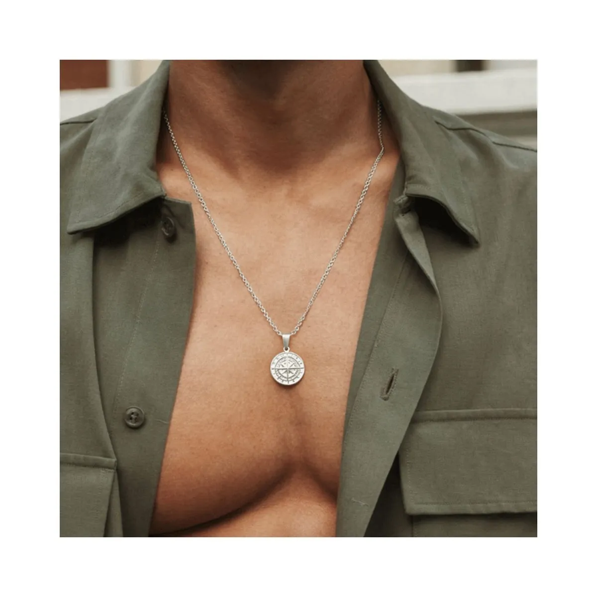SAINT VENIK - Compass Pendant 60cm Autenticidad Confianza Saint Venik