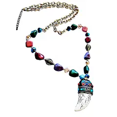 VIVAFELICIA - Collar Piedras Cachito Dorado