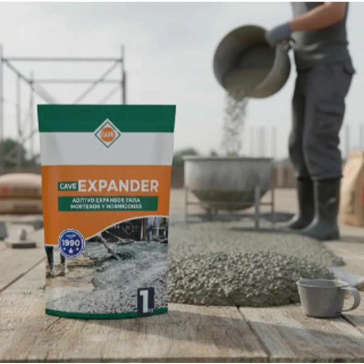 CAVE - Cave Expander - Aditivo Para Mezclas Cementicias, Bolsa 1 Kg