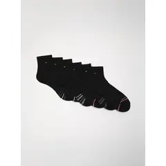 TOMMY HILFIGER - Pack De 6 Pares De Calcetines Tobilleros Negro