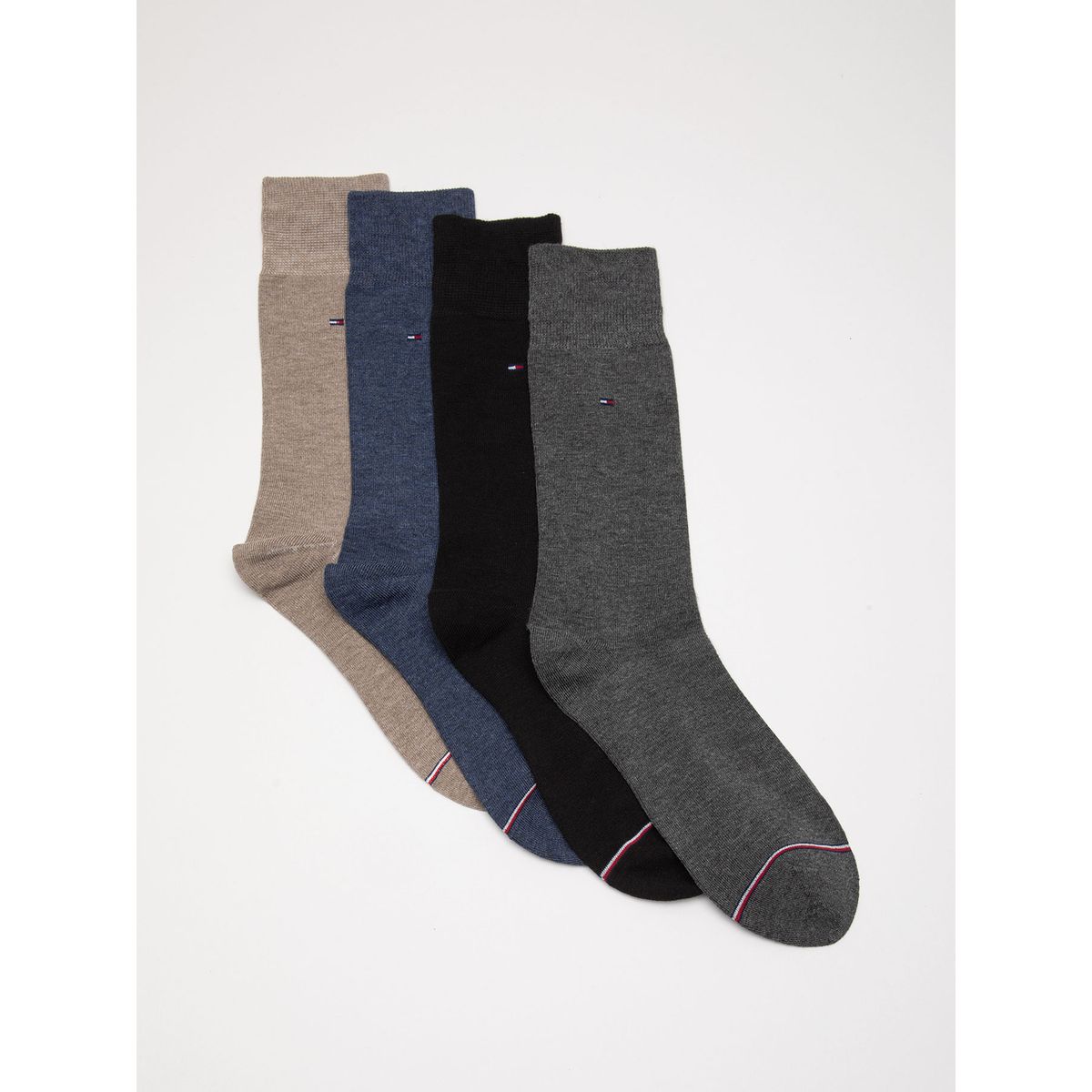 TOMMY HILFIGER - Pack De 4 Calcetines Para Vestir Azul Tommy Hilfiger
