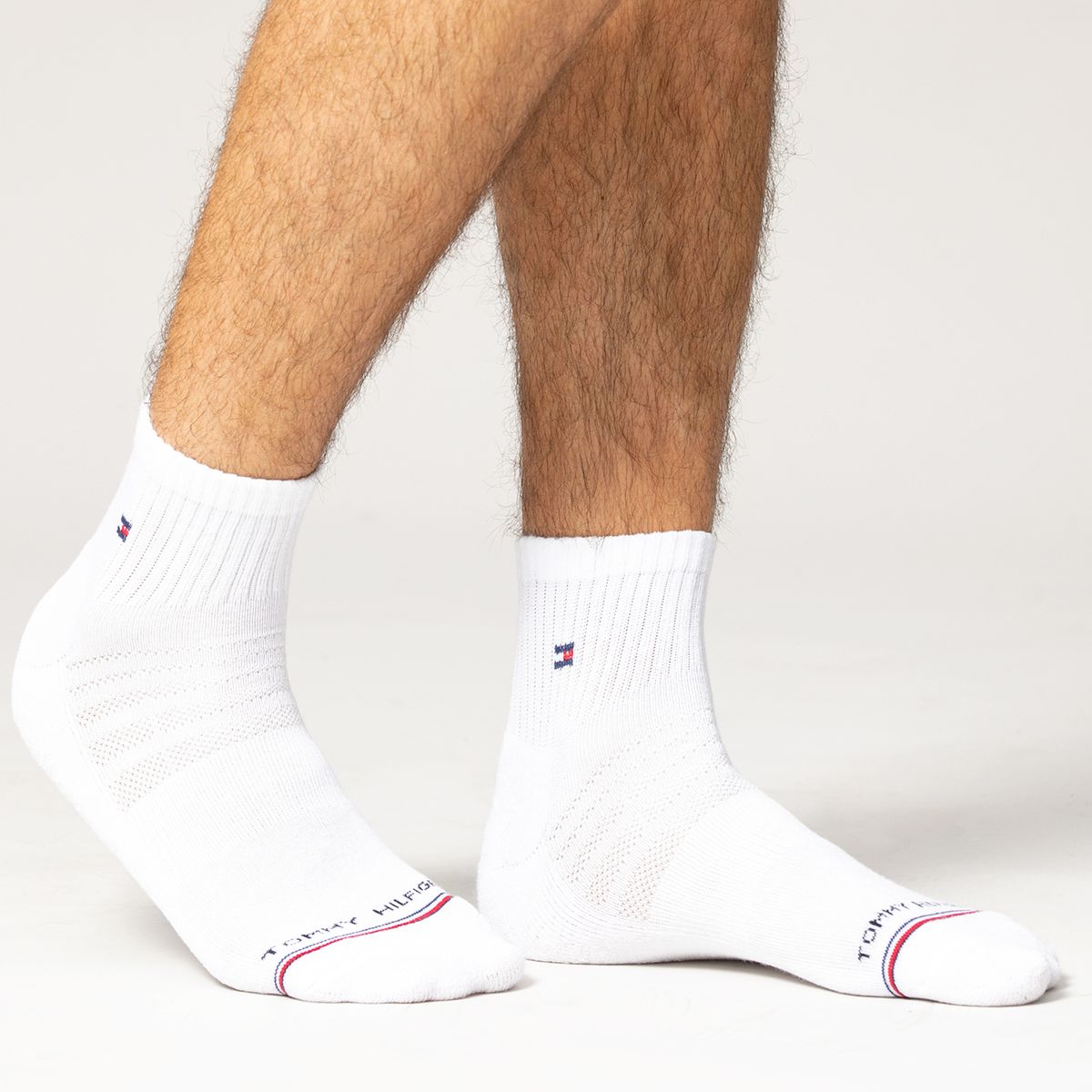 TOMMY HILFIGER - Pack De 6 Pares De Calcetines Tobilleros Blanco Tommy Hilfiger