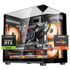 OEM - Pc Gamer Warrior Plus: Ryzen 5 5500, 1TB, 16gb, M.2, RTX 5060 8gb