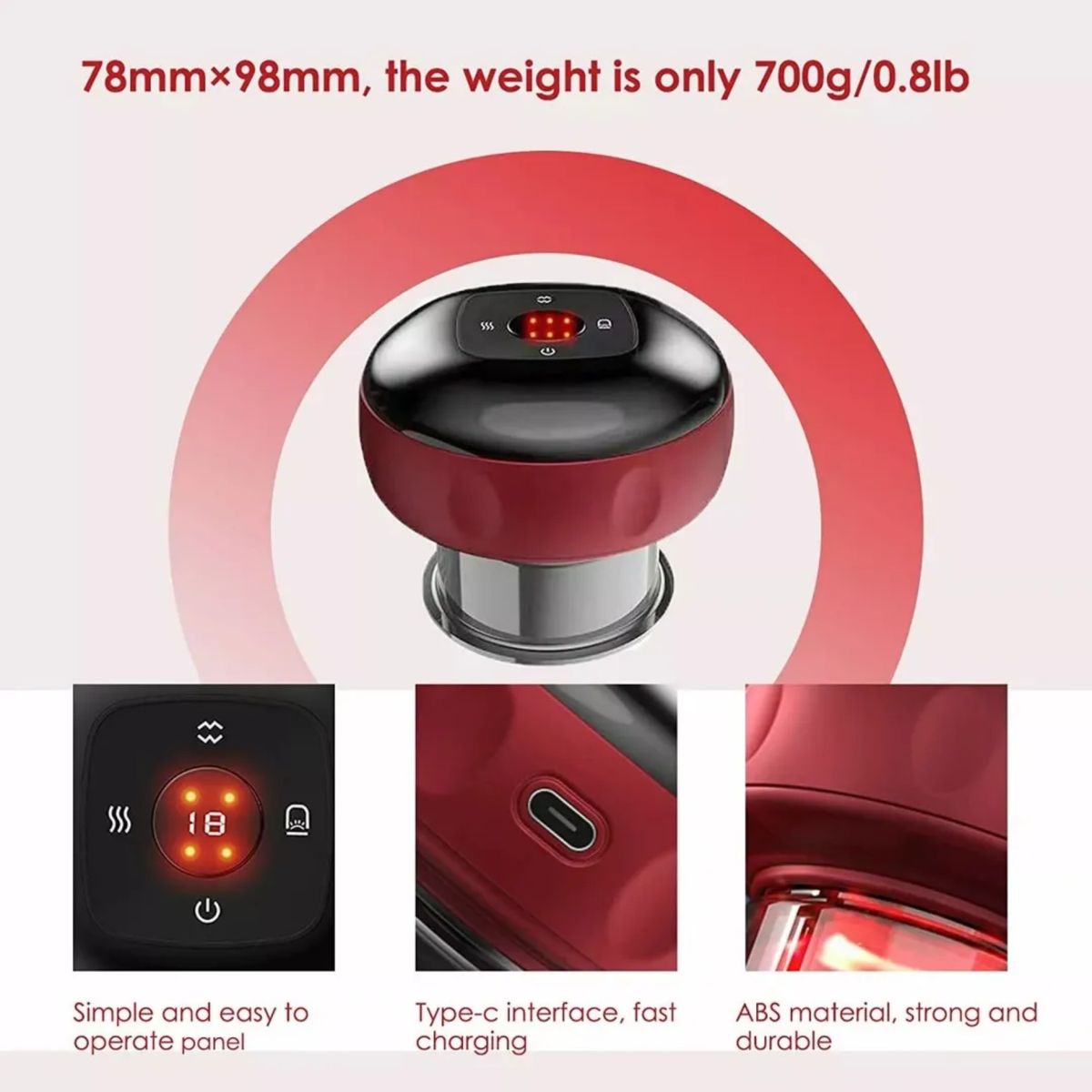 MOVI - VENTOSA TERAPEUTICA ELECTRICA  , ALIVIO DE DOLORES