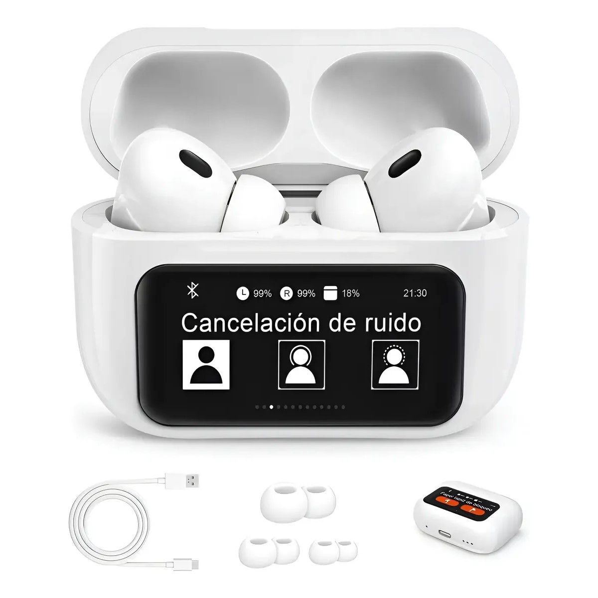GENERICO - Tws Auricular Pantalla Bluetooth Inalámbrico Con Ancenc BELUG