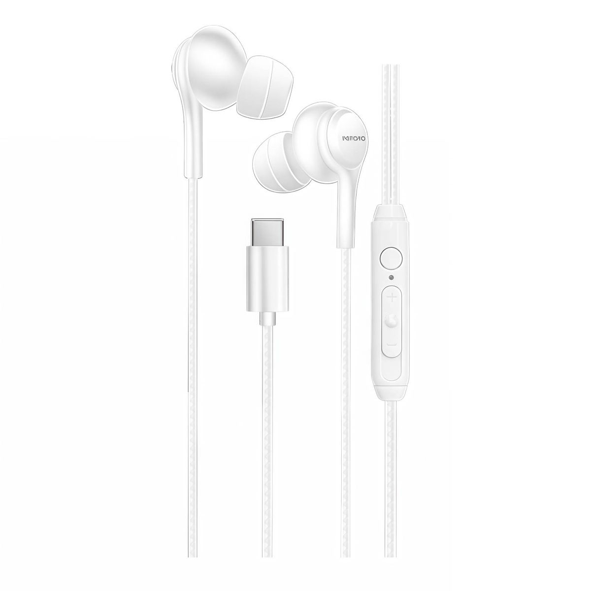 MOTOMO - Audifono Con Cable Usb-c Manos Libre Control Volumen Blanco