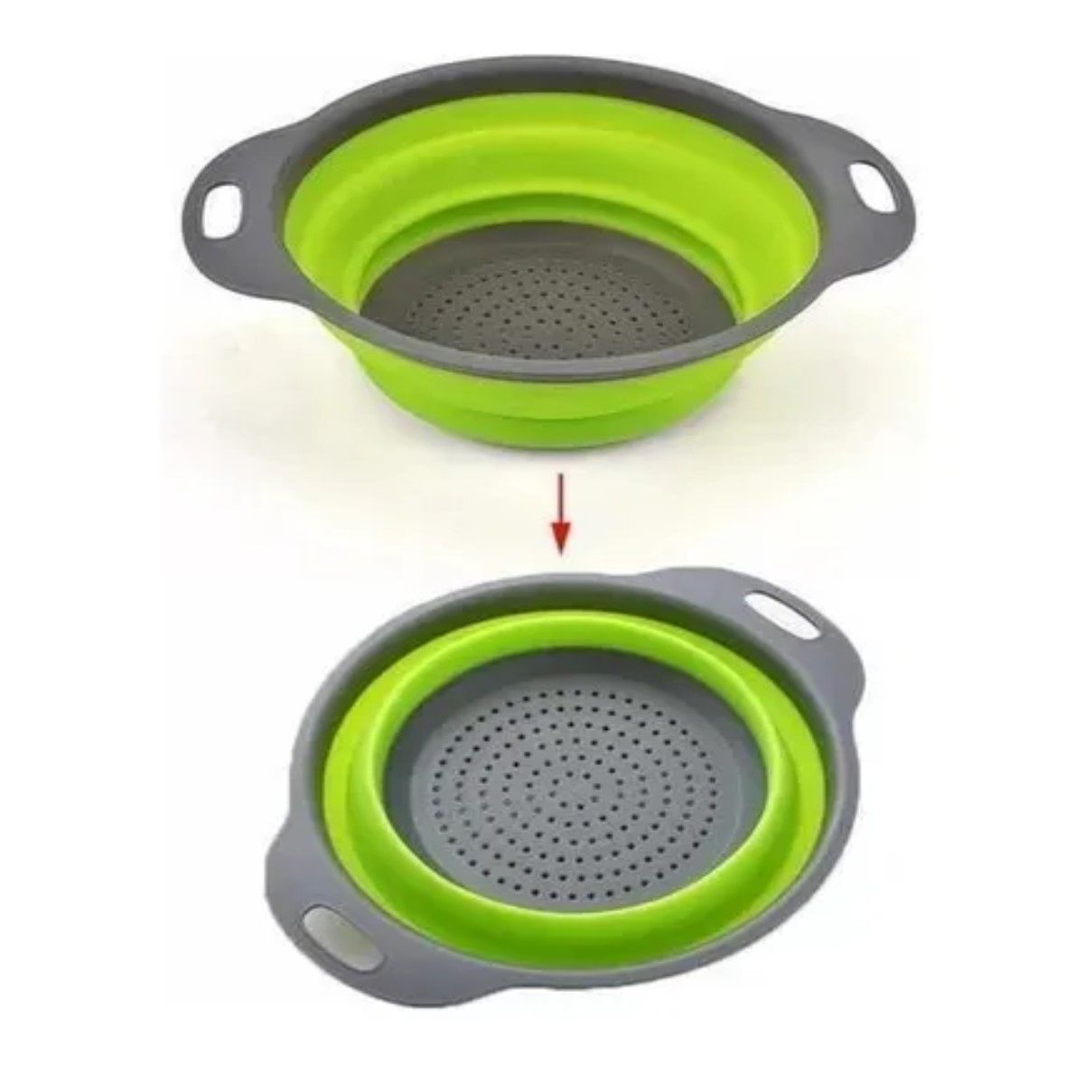GENERICO - Colador Plegable Silicona Para Frutas Verduras Pasta BELUG