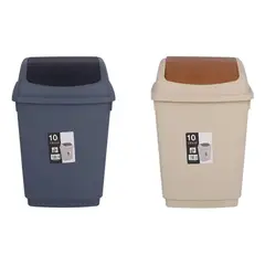 GENERICO - Basurero 10 L Plástico con Tapa