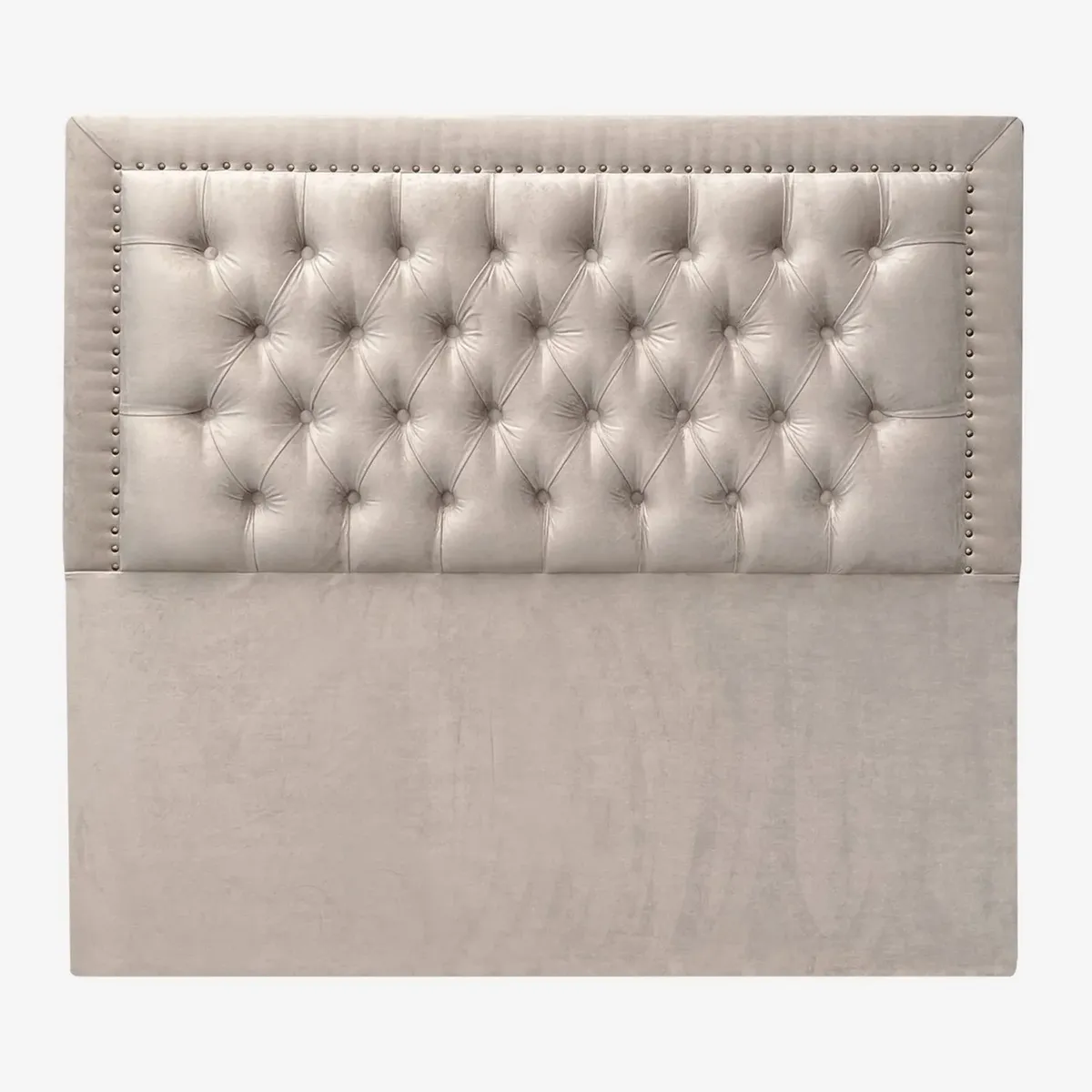 VINTAGE MOBEL - Respaldo Capitone Rahmen 1.5 plaza Felpa Beige