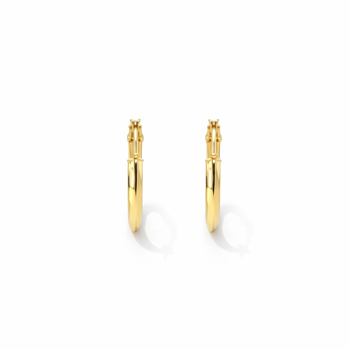 JB JOYAS BARON - Aros Oro Amarillo 18kt Argollas Lisas 20MM