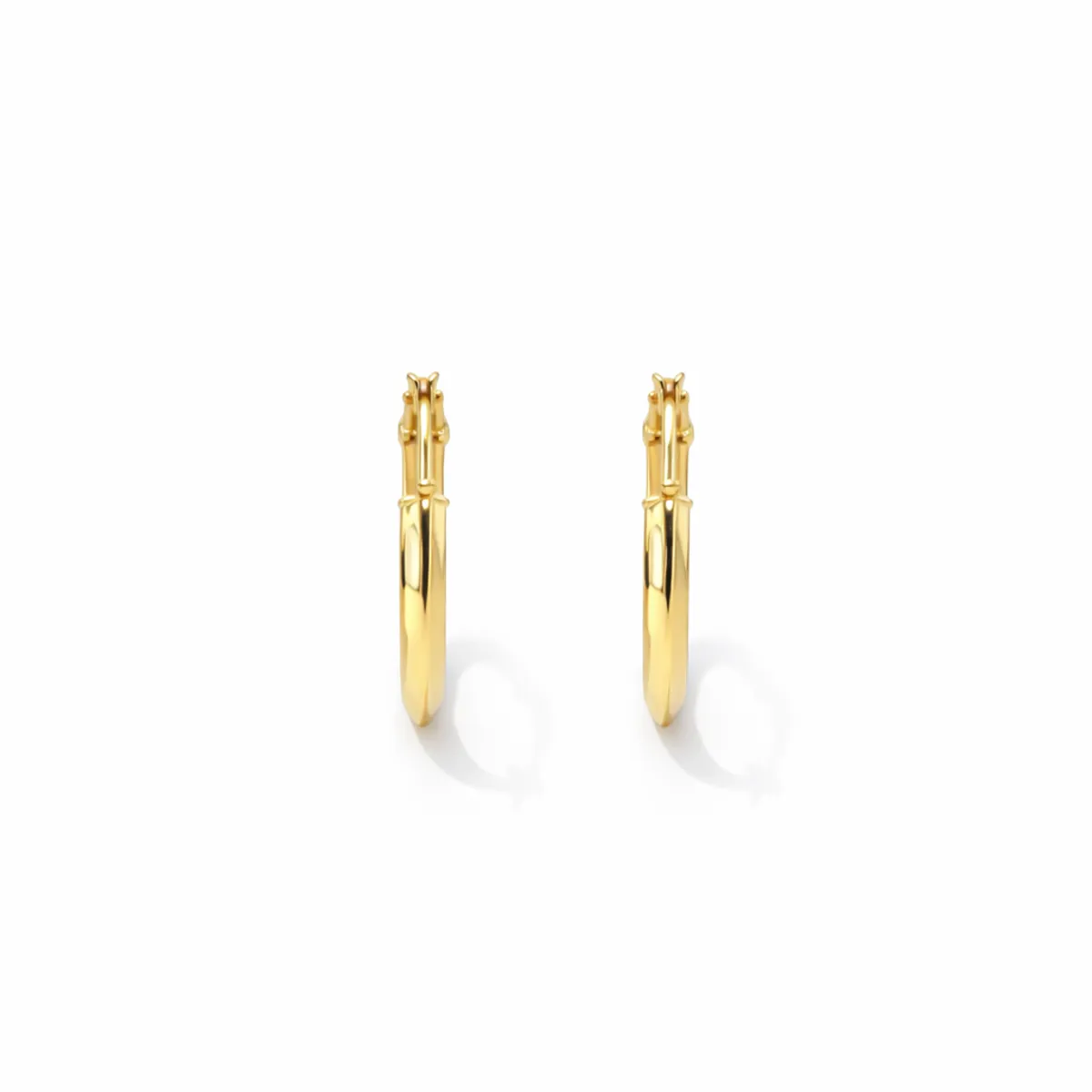 JB JOYAS BARON - Aros Oro Amarillo 18kt Argollas Lisas 20MM