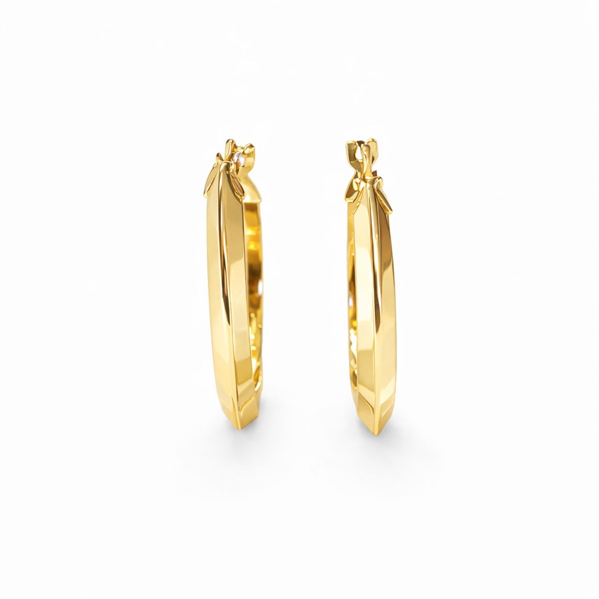 JB JOYAS BARON - Aros Oro Amarillo 18kt Argollas Lisas 20MM