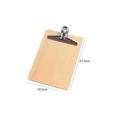GENERICO - Tabla Sujeta Papeles Madera 21x14cm Tabla Apoyo Vertical