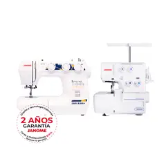 JANOME - Combo Máquina De Coser Easy Jeans+ + Overlock 8002D