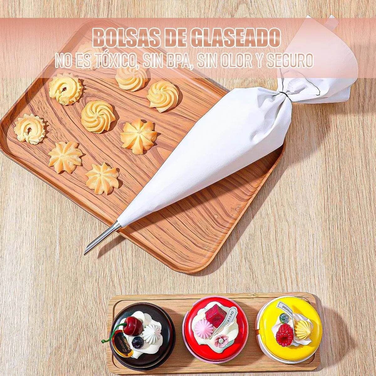 GENERICO - Mangas Reposteria Profesional Manga Pastelera De Tela 60 Cm