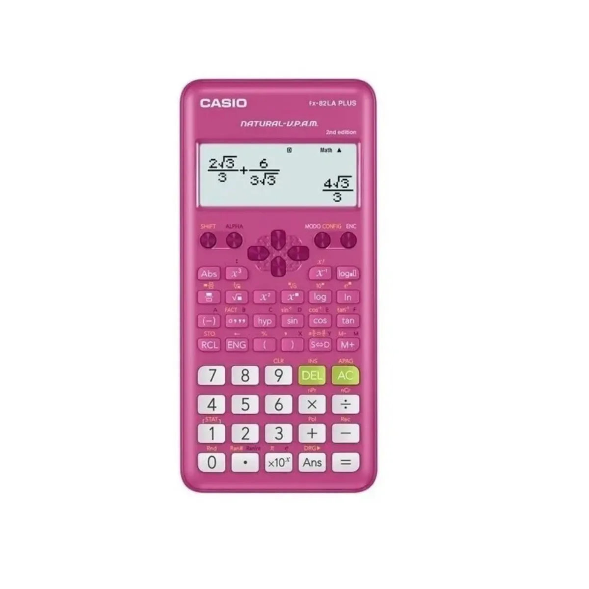 CASIO - Calculadora Cientifica Casio Fx-82LaPlus 252 Funcione Fucsia
