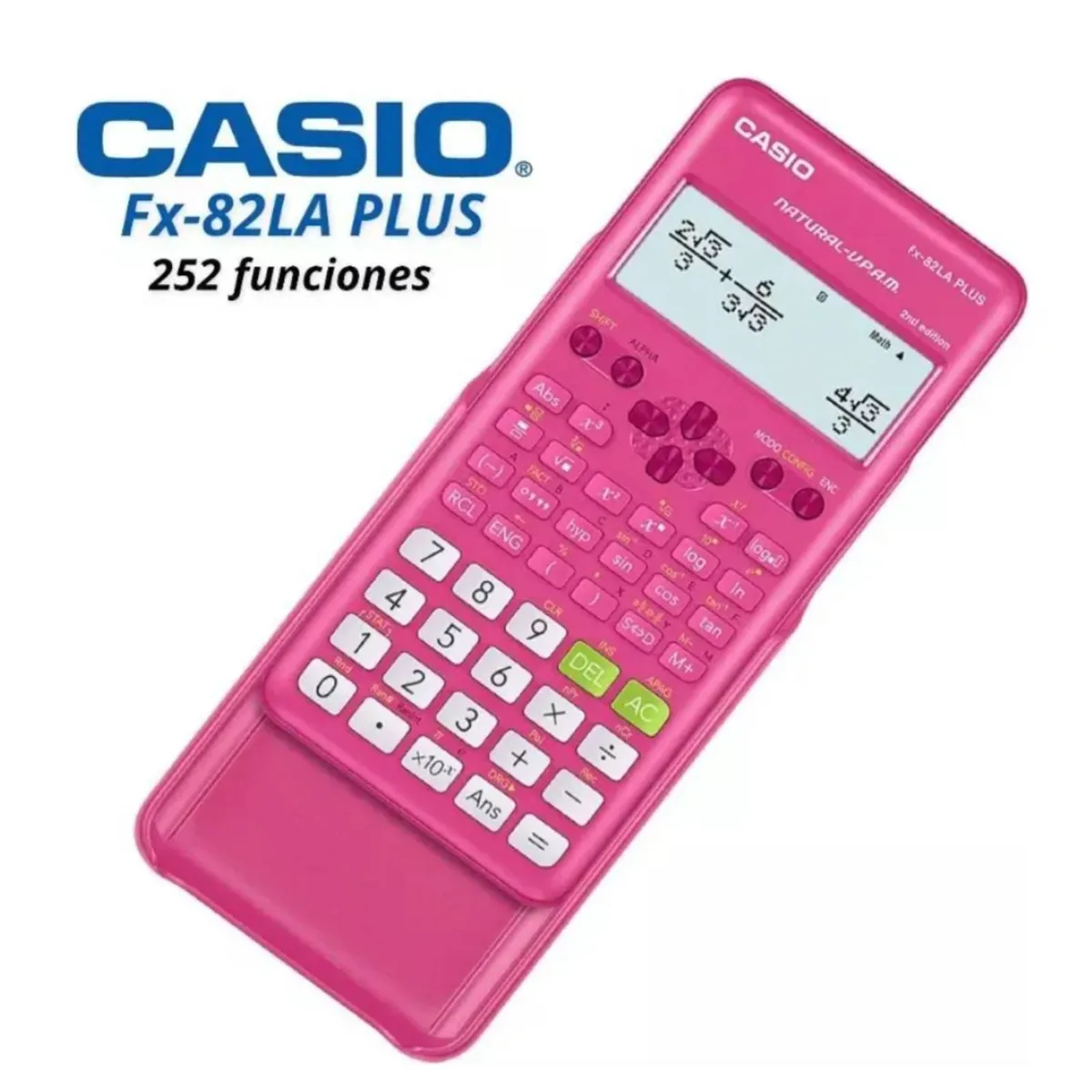 CASIO - Calculadora Cientifica Casio Fx-82LaPlus 252 Funcione Fucsia