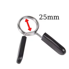 GENERICO - Par de Collares de Seguridad para Barra 25 mm – Pinzas Topes Preolímpica