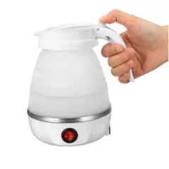 GENERICO - HERVIDOR ELÉCTRICO PORTÁTIL MINI PLEGABLE VIAJES 600 ML