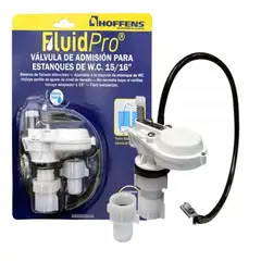 HOFFENS - Valvula Admisión Wc Silenciosa Fluidpro Quince Dieciseisavos Con Adaptador