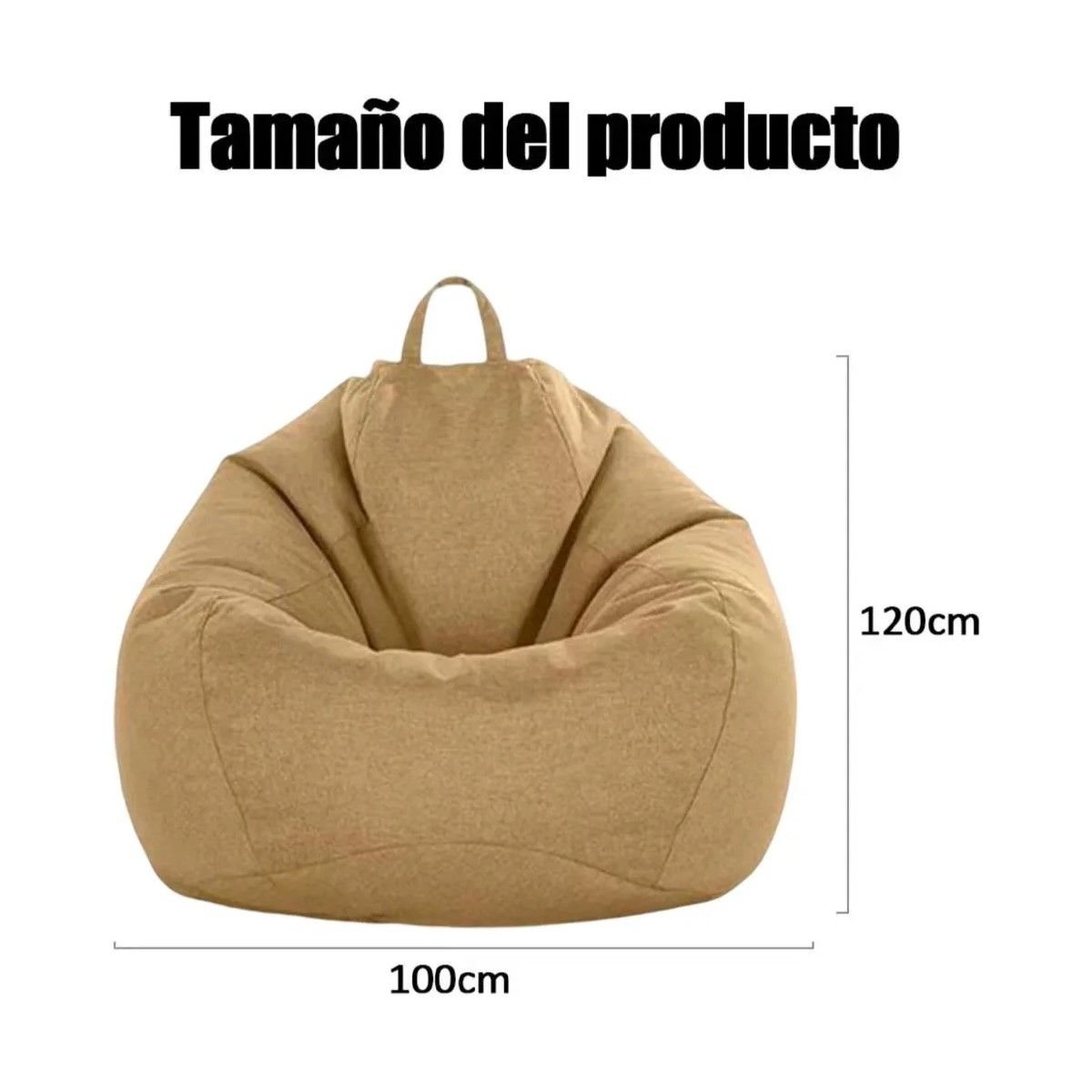 GENERICO - 100120cm Puf Gigante En Forma De Pera Y Sin Relleno,lavable BELUG