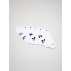 TOMMY HILFIGER - Pack De 6 Pares De Calcetines Invisibles Blanco