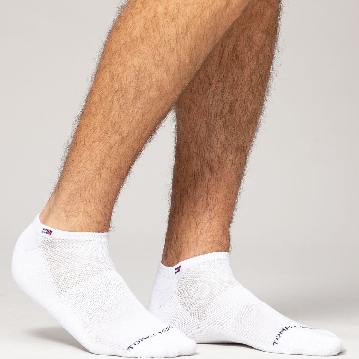 TOMMY HILFIGER - Pack De 6 Pares De Calcetines Invisibles Blanco Tommy Hilfiger