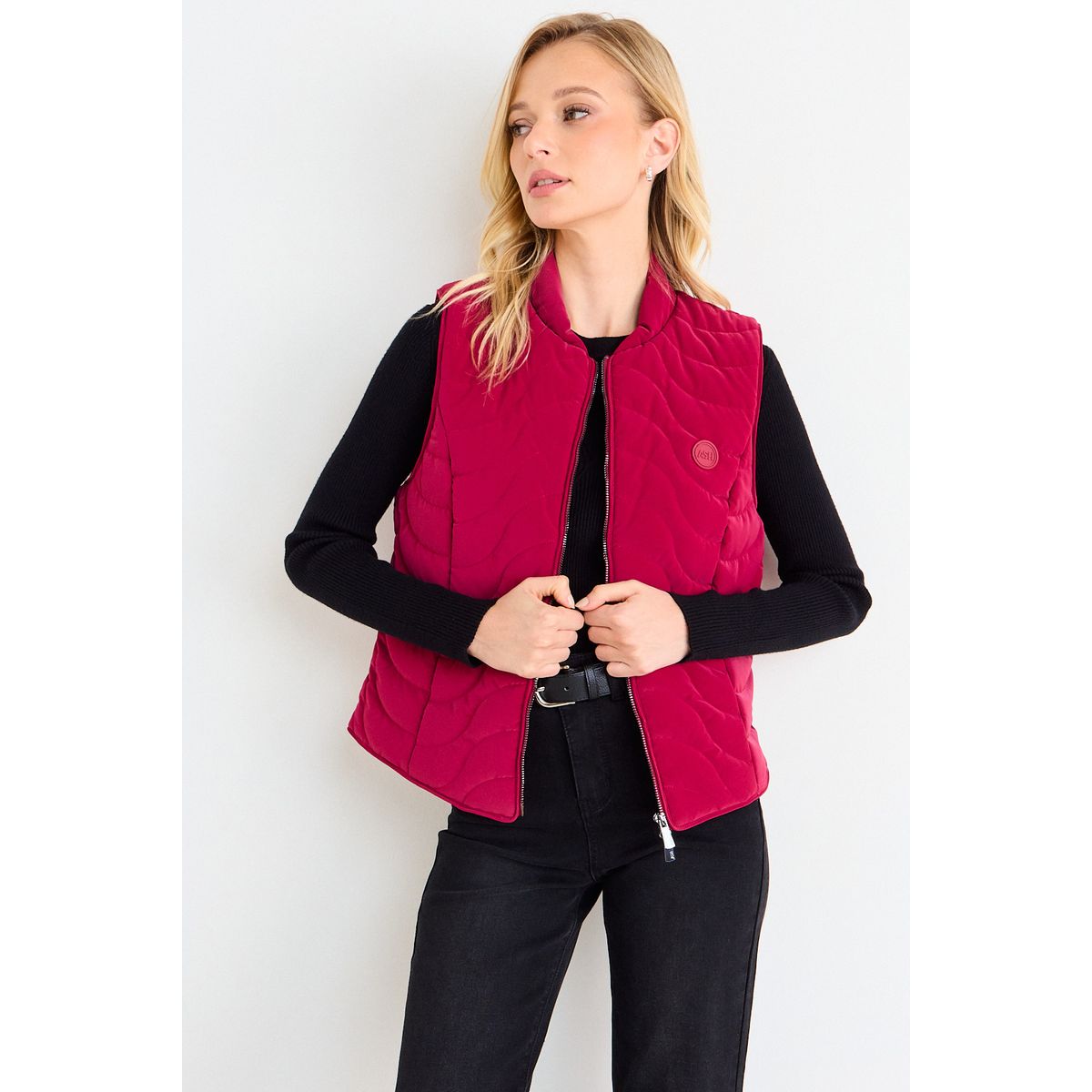 ASH - Parka Sin Mangas Mujer Rojo Ash
