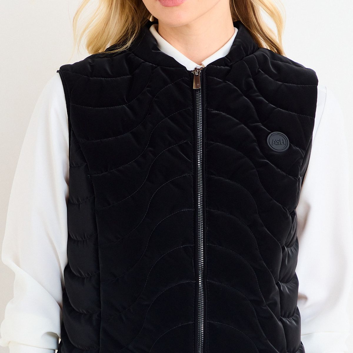 ASH - Parka Sin Mangas Mujer Negro Ash