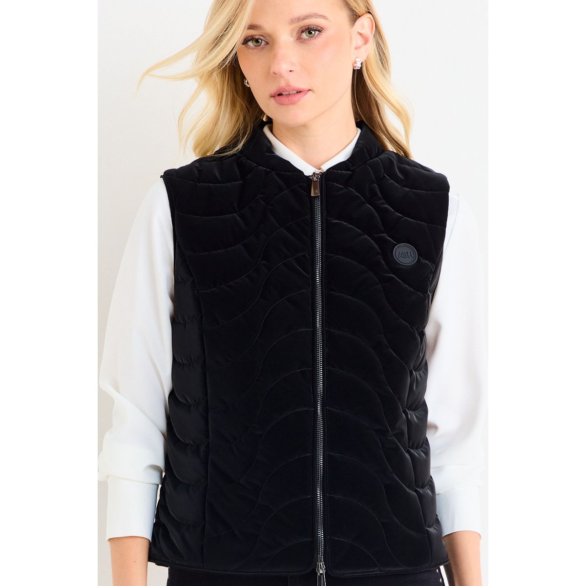 ASH - Parka Sin Mangas Mujer Negro Ash