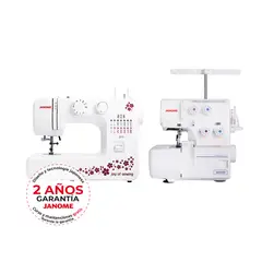 JANOME - Combo Máquina de Coser 311 + Overlock 8002D