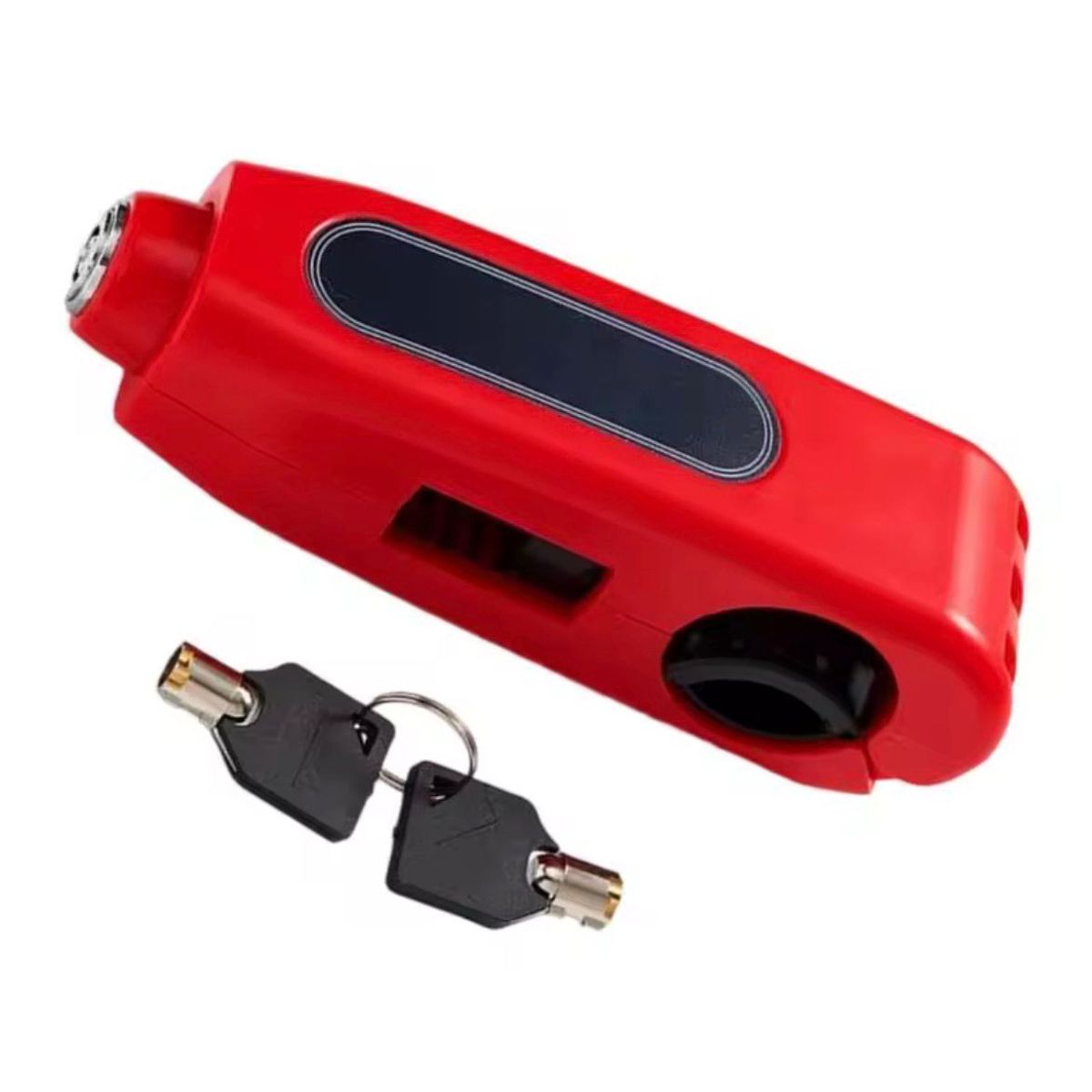 GENERICO - Candado para Moto Bloqueo de Manillar y Freno Seguridad Color Rojo