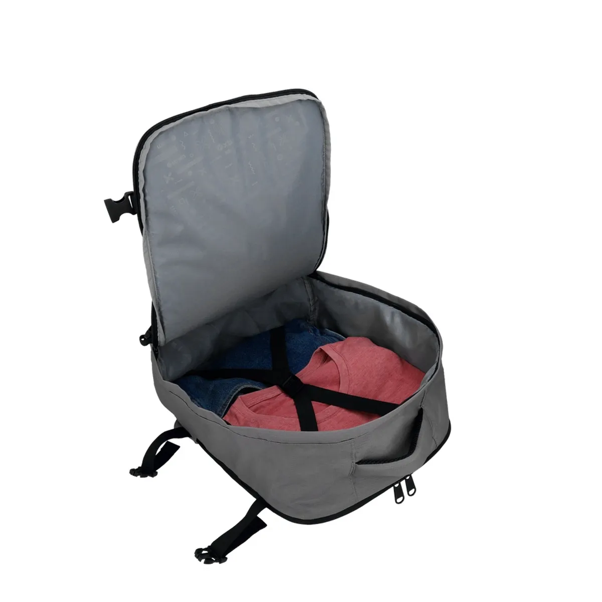 XTREM - Mochila de Viaje con Bolsillo Laptop 16" Xtrem Litemove Gris Oscuro 5XT